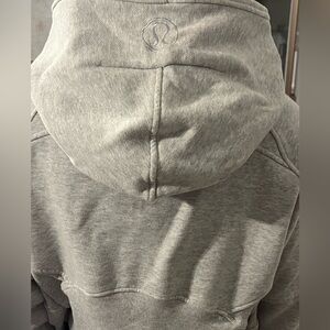 Scuba cropped 3/4 zip hoodie